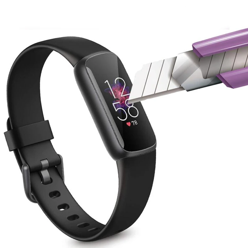 3D Gebogene Weichen Klar Schutzhülle Film Smartband Abdeckung Für Fitbit Luxe Band Smart Armband Armband Screen Protector Zubehör