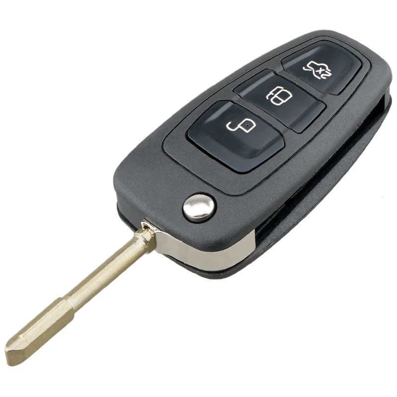 3 Button Car Key Fob Case Shell Replacement FO21 Blade Flip Folding Remote Cover for Ford Focus Mk1 Mondeo Transit Connect