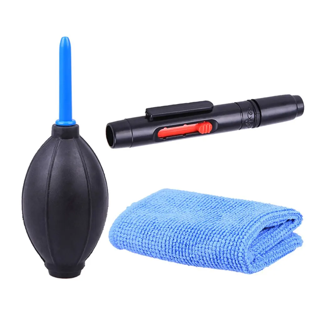 For Canon For Nikon For Sony 5-In-1 Set Dust Cleaning Tools Camera Lens Cleaning Brush Wipe Hair Dryer Set