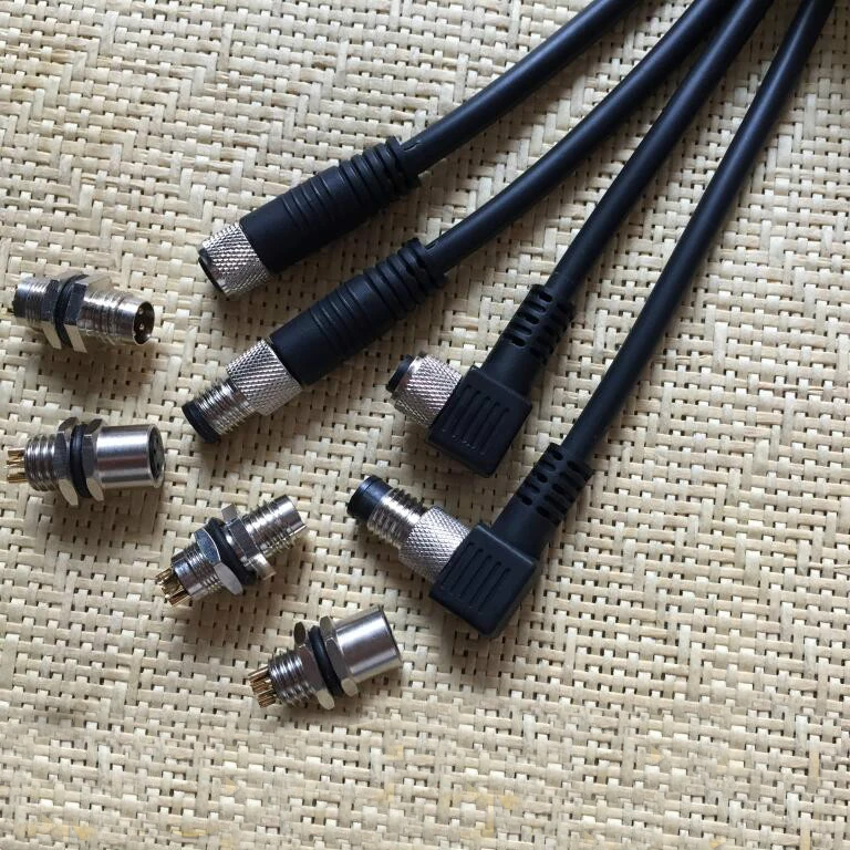 10pc M8 Aviation Connector plug interface 3Core 4 core IP67 Wateproof Aviation head Male Female socket with cable  2M
