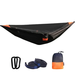 Hamac Portable ultraléger avec filet anti-moustiques, tente d'extérieur, randonnée, voyage, Camping