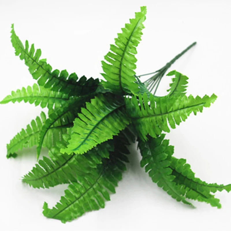 Artificial fern green plants, everlasting artificial Persian leaves, simulated flower wall hanging plants, home wedding party, s