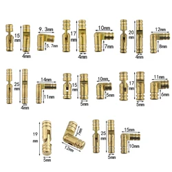 10Pcs 20*4mm Copper Barrel Hinges Cylindrical Hidden Cabinet Concealed Invisible Brass Hinges For Furniture Hardware