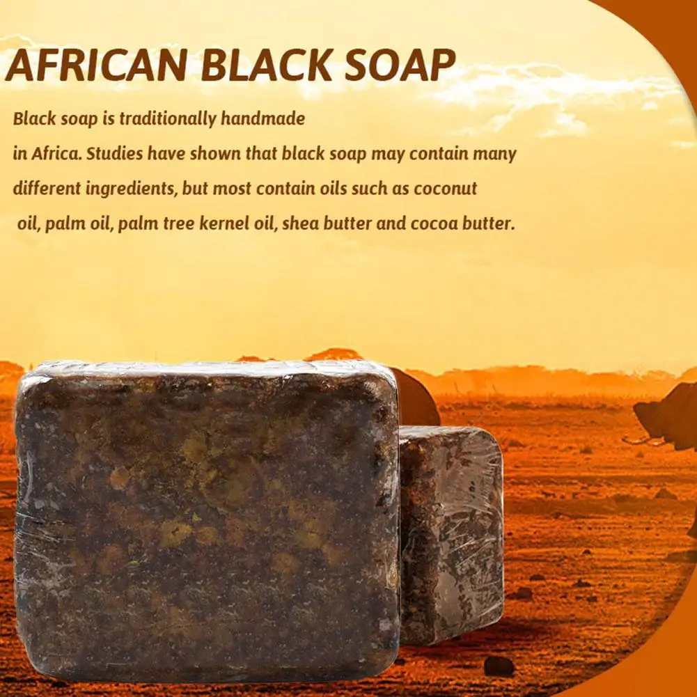 African Black Soap Magic Anti Rebelles Beauty Moisturizing Shea Butter Natural Bath Body Treatment Acne Skin Care