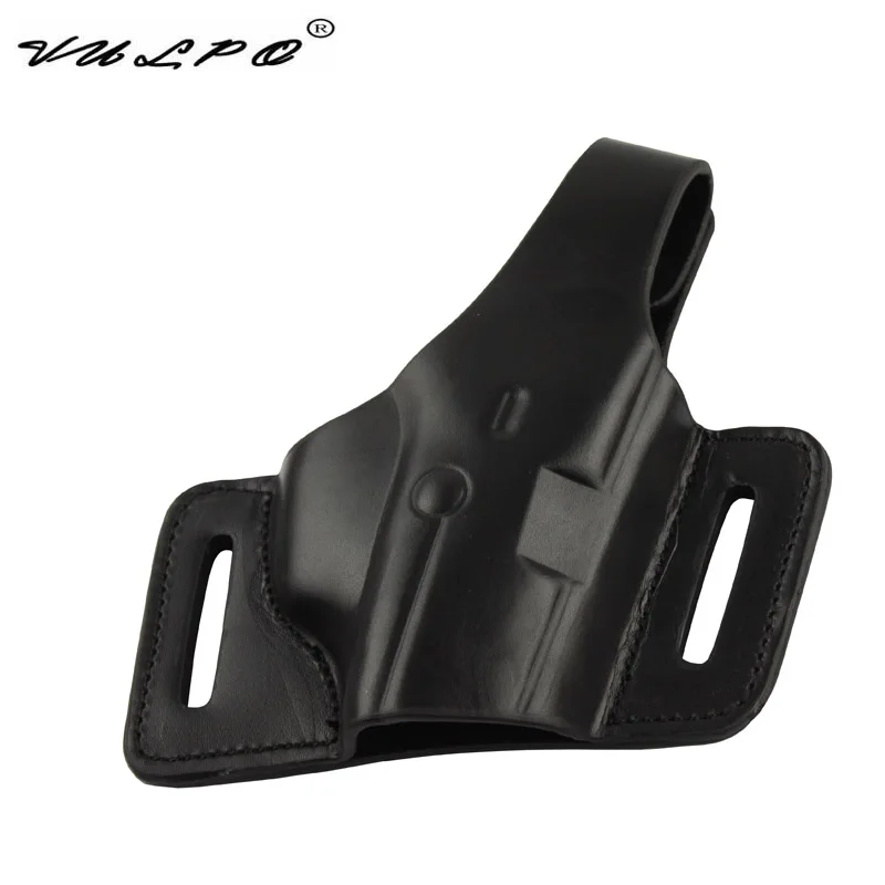 VULPO Tactical Pistol Leather Holster M9/92F Belt Holster For Hunting Airsoft M9/92F