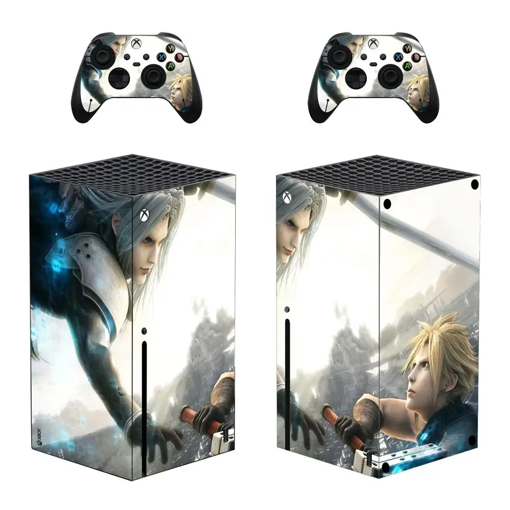 Final Fantasy Skin Sticker Decal Cover for Xbox Series X Console and 2 Controllers Xbox Series X Skin Sticker Vinyl