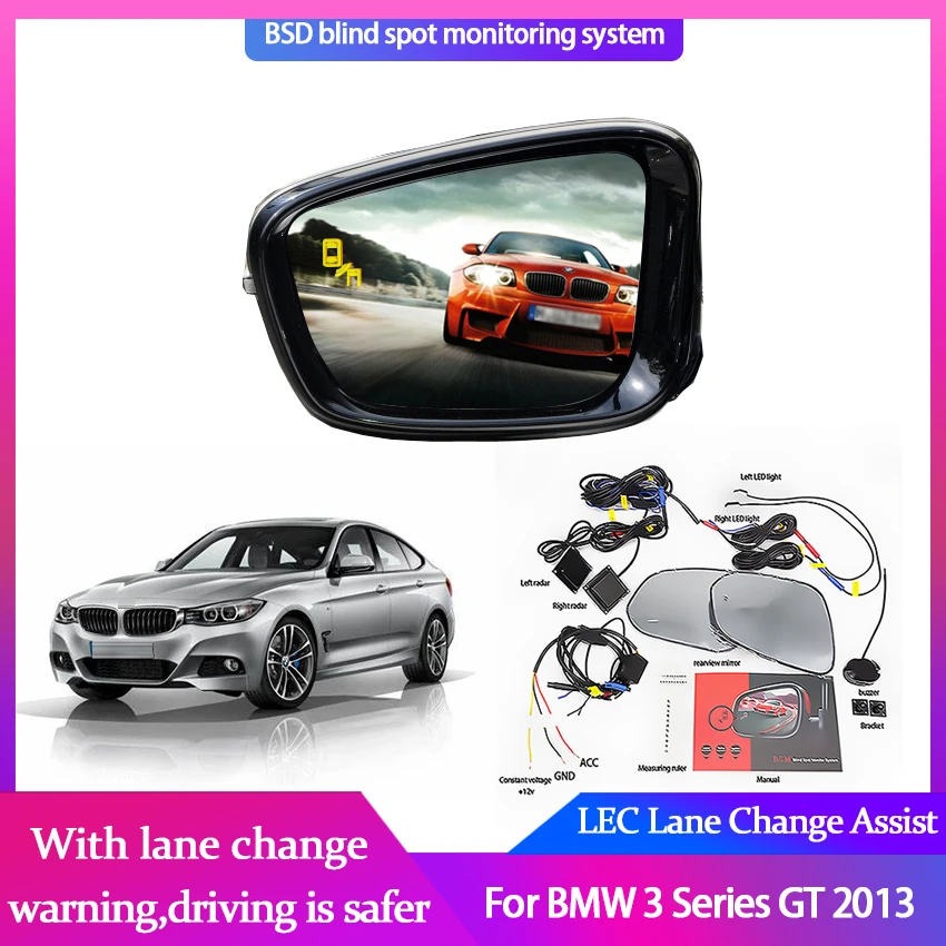 

Millimeter Wave Radar Blind Spot for BMW 3 Series GT 2013 BSD BSM Microwave Spot Monitor Radar Detectors Safety Change Assist