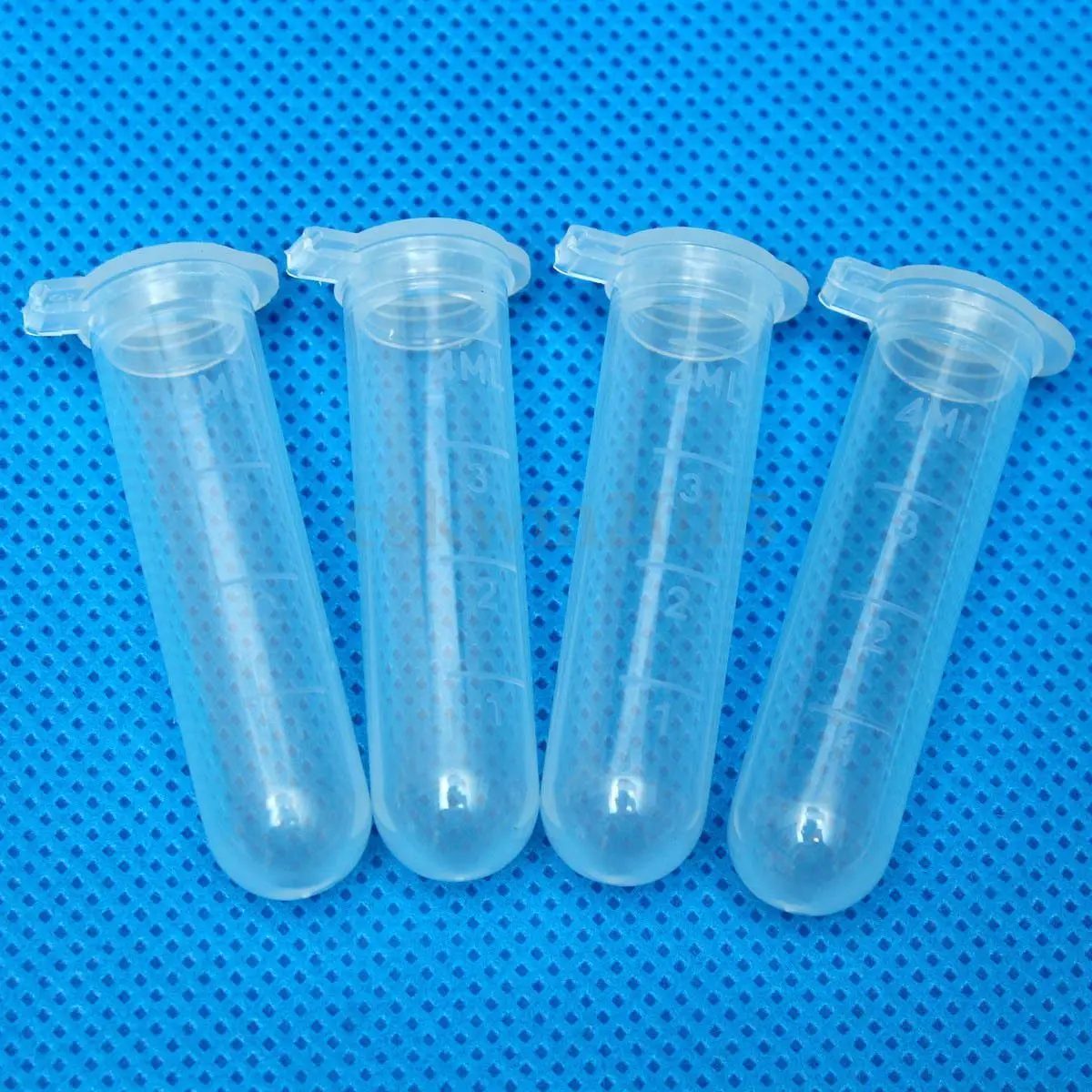 50Pcs/Set 5ml Clear Plastic Vials Container Snap Cap Centrifuge Tubes Vials Sample Lab Container Disposable Bottle Dropshipping