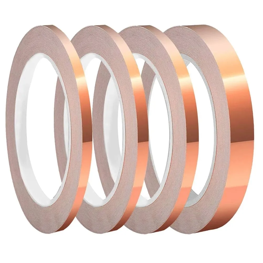 1pc 65FT Single Side Conduction Copper Foil Tape EMI Shielding Conductive Tape Anti-static Single-sided Repair Tape New