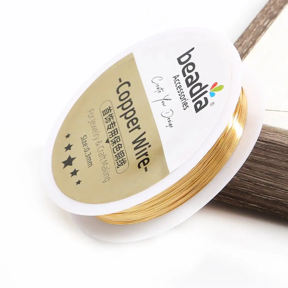 KC Gold/Silver/Copper Beading Wire for Craft Making