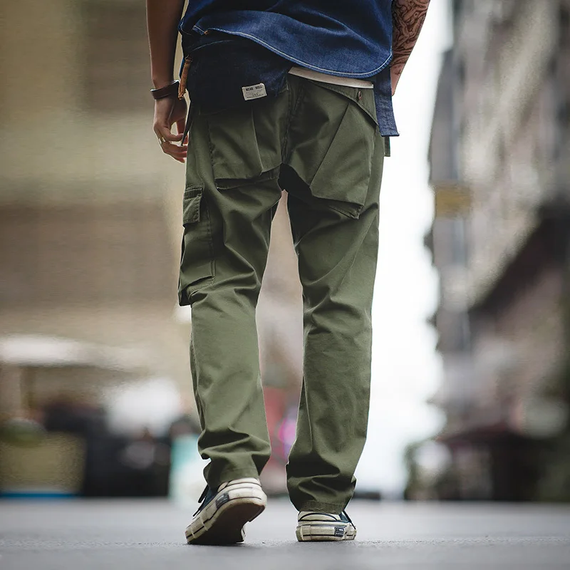 

2020 New Vintage Military Tactical Pants Casual Army Green Cargo Pants Workwear Pants With Multiple Pockets