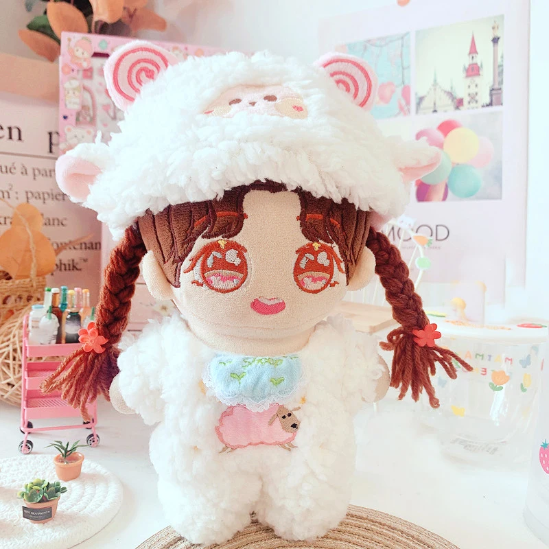 Kawaii Animal Dinosaur Sheep Unicorn Dog Doll Clothes 20cm Idol Dolls accessori farciti per corea KPOP EXO Fans regalo caldo