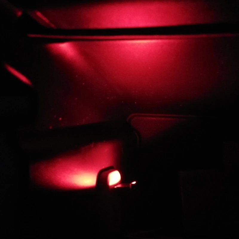 Mini USB LED RGB Ambient Light ความสว่างปรับได้8สีเปลี่ยนโคมไฟ Low-Power RGB Multi-Function High-Bright