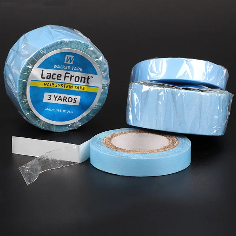 

Plussign Waterproof Skin Adhesive Ultra Thin Double Sided Tape Blue 0.8Cm 1Cm 1.9Cm 2.54Cm Width 3Yards Lace Wig Glue Hair Tape