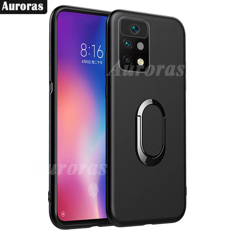 Auroras Für UMIDIGI A11 Pro Max Fall Ultra Thin Zurück Matte Mit Magnetische Anziehung Ring Abdeckung Für Umidigi A11 Weichen fall