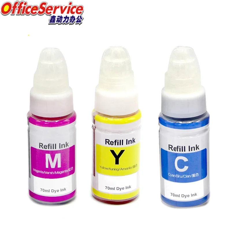 GI-190 GI290 GI390 dye ink refill compatible for Canon G1100 G2100 G2110 G3100 G3110 G4100 G4110 G4200 G1310 G3310 G3200 printer