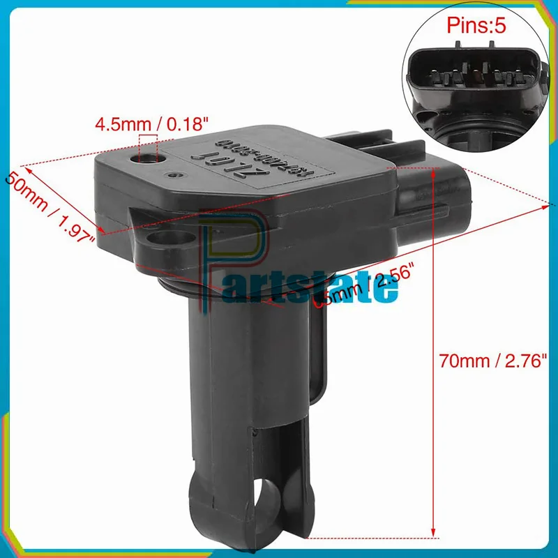 Sensor medidor de flujo másico de aire 197400-2010 apto para MITSUBISHI PAJERO L200 SUZUKI GRAND VITARA JIMNY LIANA SWIFT SX4 WAGON R +, 2002-15