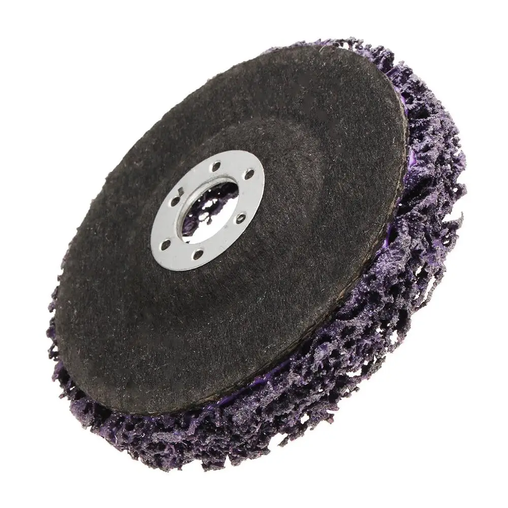 5pcs/Set 100x16mm Poly Strip Stripper Disc Wheel Stripper Clean Grinder Remover Removal Paint Rust Sanding Polishing