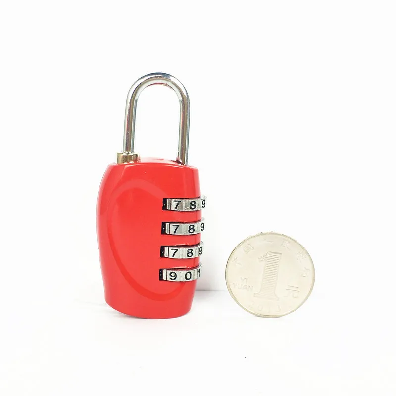 Colorful 4 Dial Digit Combination Lock Weatherproof Security Padlock Outdoor Gym StadiumTrunk Aluminum Alloy Safely Code Lock