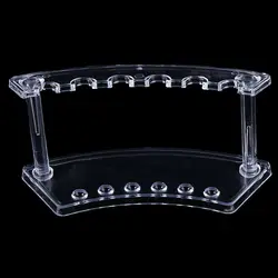 Plastic 6 Slot Pen Jewelry Display Holder Stand Display Rack High Quality