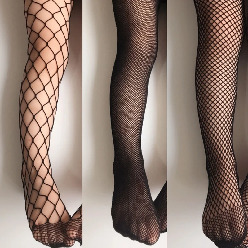 

Chic Girls' Pantyhose, Fishnet Stockings, Fashionable Ripped Jeans With Net Pants, Ballet Dance Tights, Children's Net Stockings