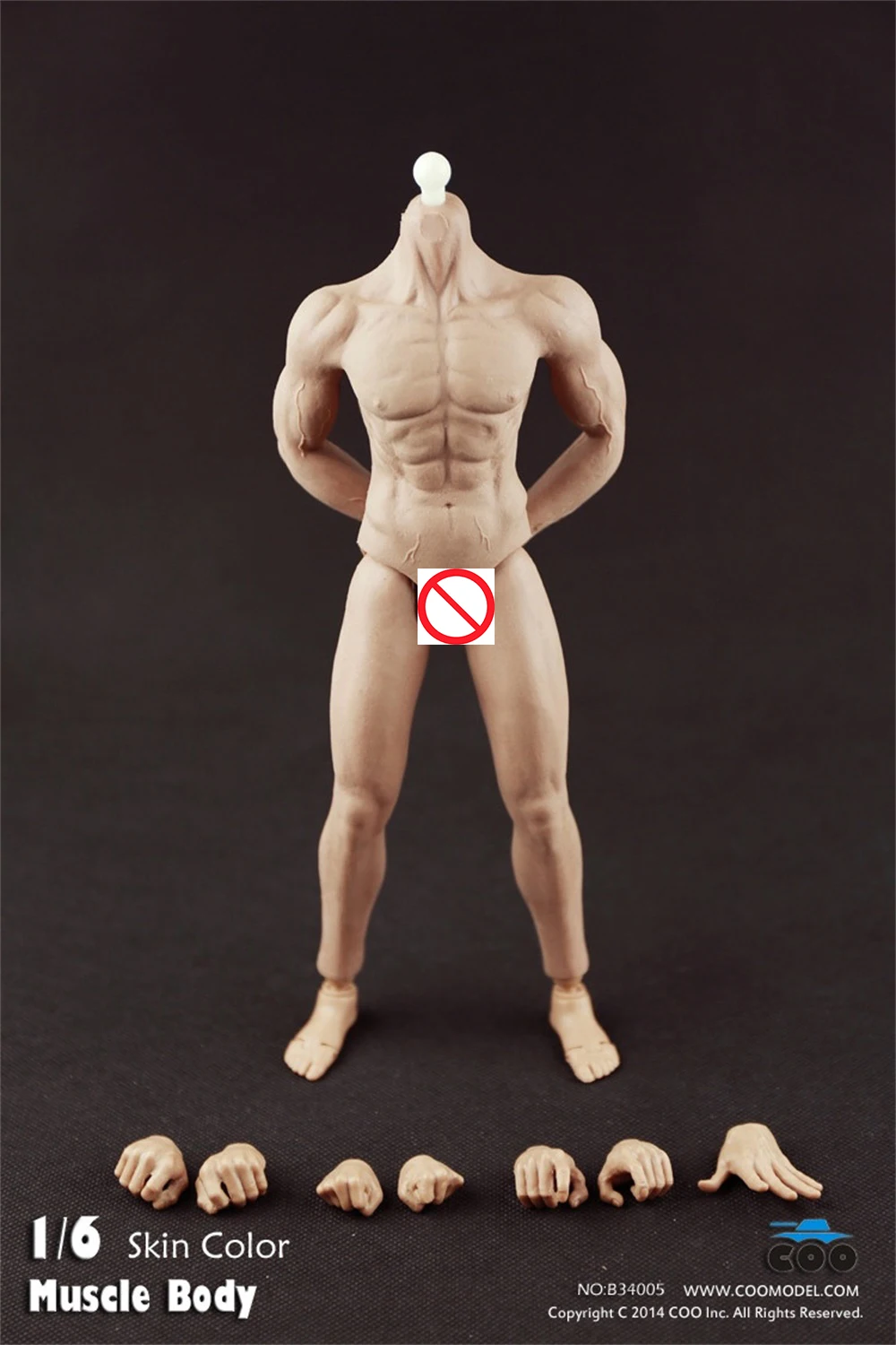 

In Stock 1/6th B34005 B34006 Rubbrized Muscle Moveable Male Body Figures Skin Color Model For Fans Collectable