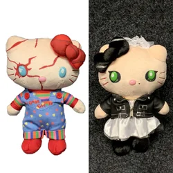 23Cm SanrioHello Kitty Bride Anime Cartoon Play Chucky Tiffany Kawaii peluche Bag bambole ripiene regalo di compleanno di natale per bambini