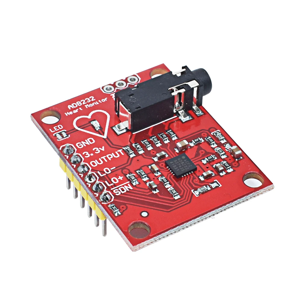 WAVGAT Ecg module AD8232 ecg measurement pulse heart ecg monitoring sensor module kit for Arduino UNO R3