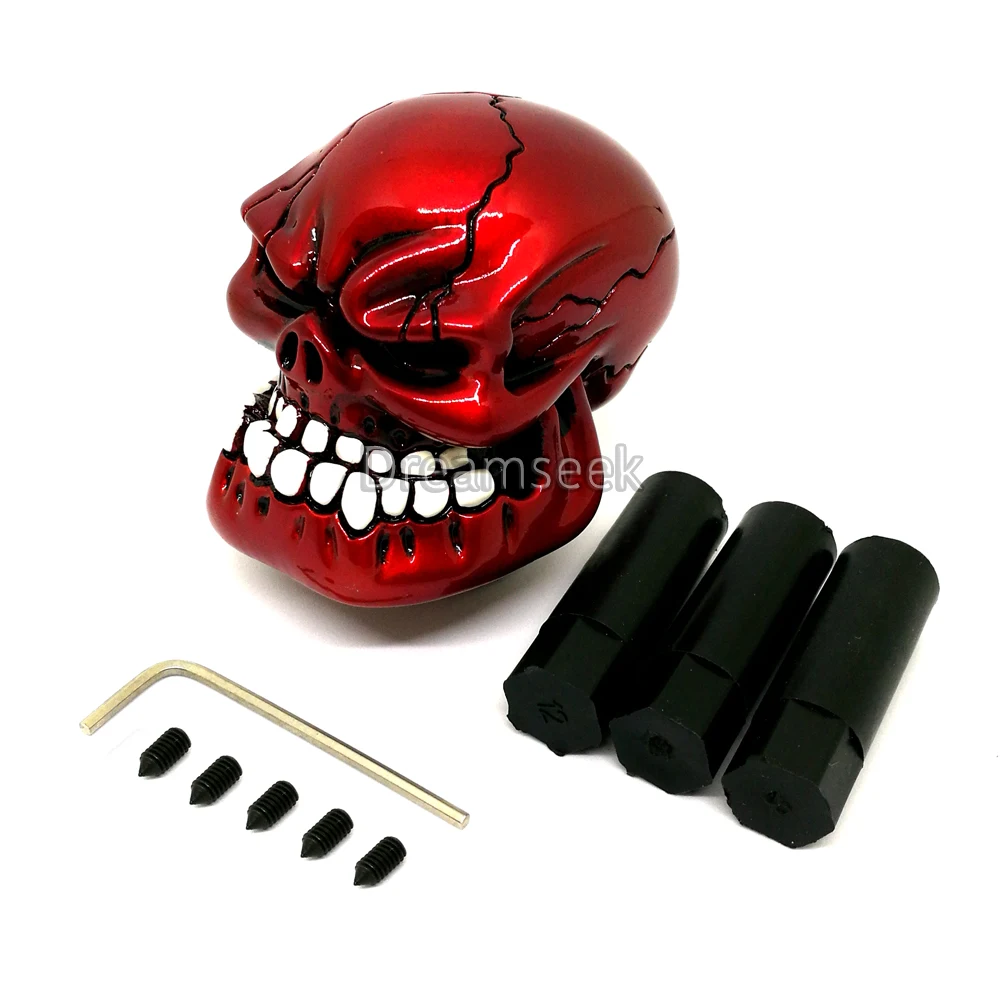 Car Truck Interior Gear Shift Knob Universal Manual Handle Lever Shifter Knob Skull Head Style