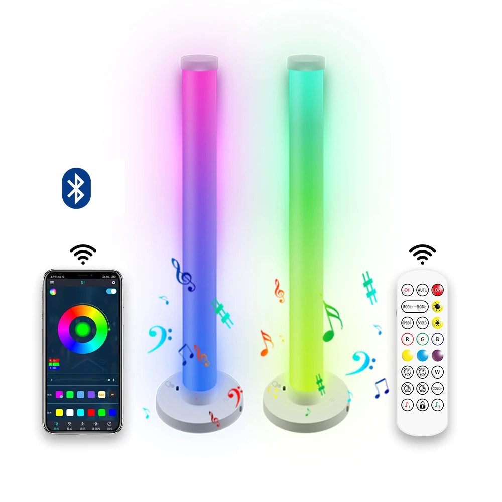 Rgb Pickup Light Led Light Rhythm Music Sound APP Control Ambient Strip Night Lights Bar Car TV Game Room Atmosphere Lighting