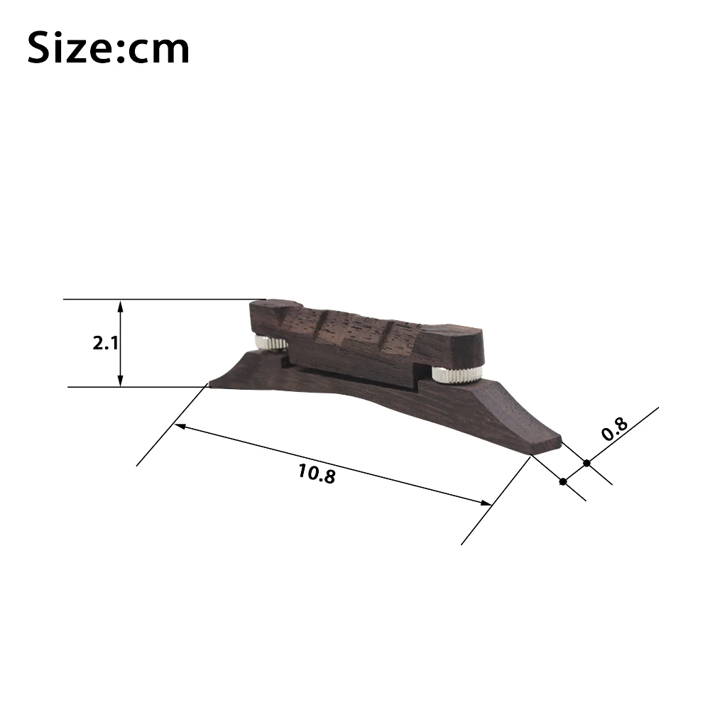 내구성 만돌린 브릿지 높이 조절 가능 로즈 우드 브릿지, 범용 만돌린 교체 부품, 현악기 액세서리