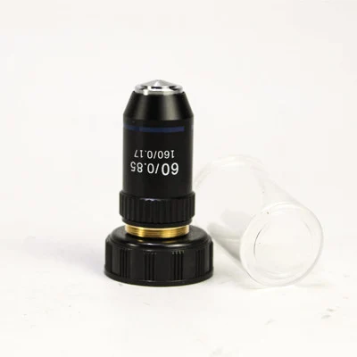 195 Black Achromatic Objective 4X 10X 20X 40X 60X 100X High Quality Microscope Objective Lens RMS 20.2mm Objective Parts images - 6