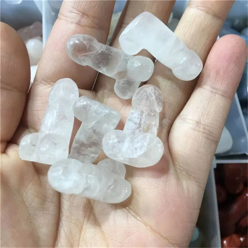 Natural Crystal carving Crafts Mixed Materials Mini Shaped Healing Stones Gifte