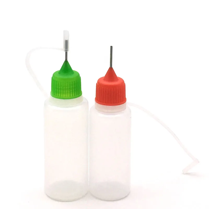50Pcs 3ML 5ML 10ML 15ML 20ML 30ML 50ML 60ML 100ML 120ML Needle Vial for Vape E Juice Plastic Dropper Bottles With Metal Tips