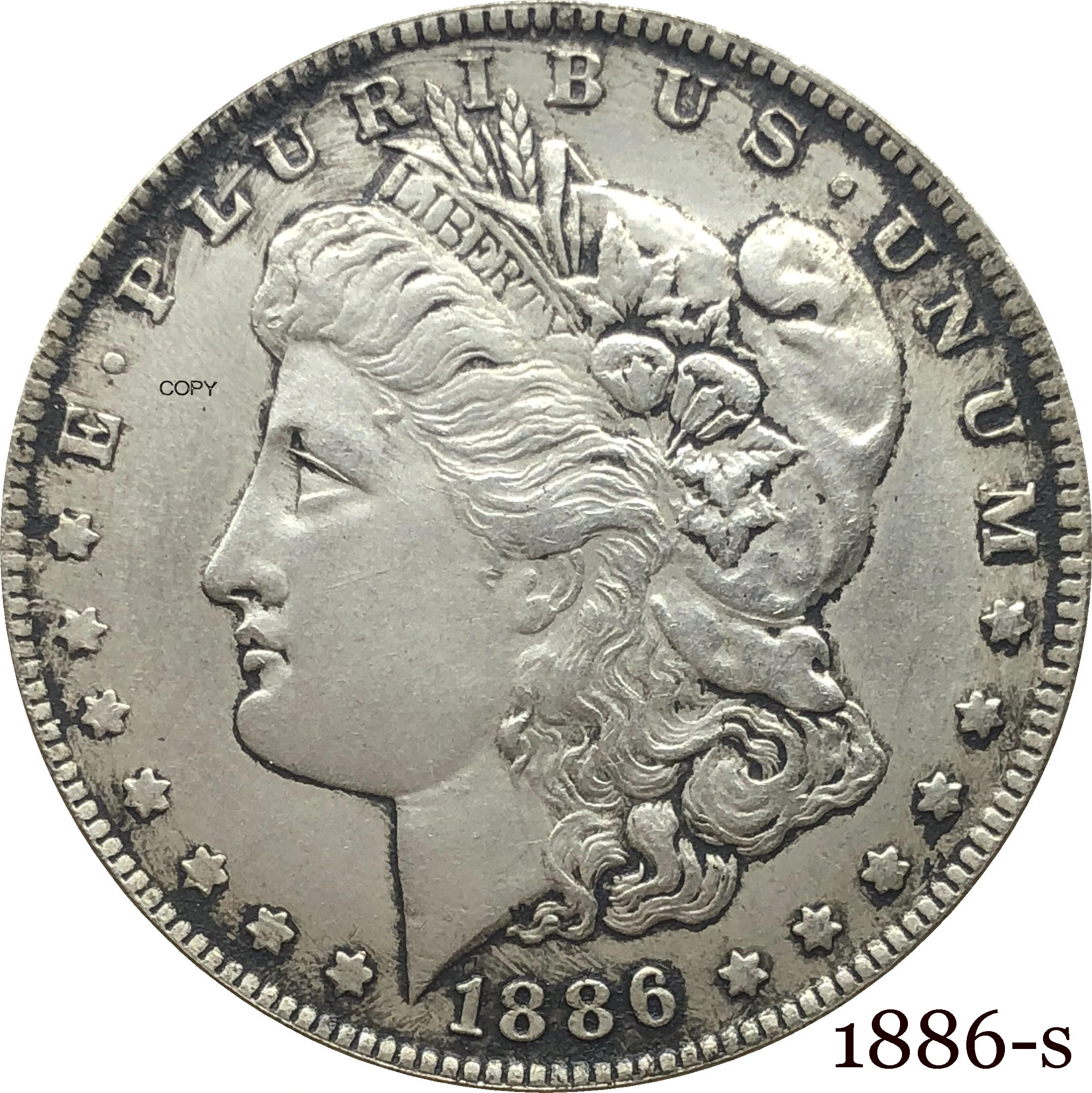 

United States Of America 1886 S Morgan One Dollar US Coin Liberty Cupronickel Silver Plated In God We Trust Copy Coin