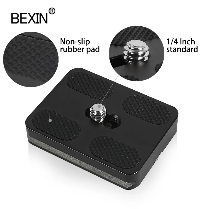 BEXIN Chân Máy Phụ Kiện Nhanh Núi PU Đa Năng Arca Thụy Sĩ Camera Phát Hành Nhanh Adapter Đĩa Giá Đỡ Dành Cho Máy Ảnh Dslr Bóng Đầu