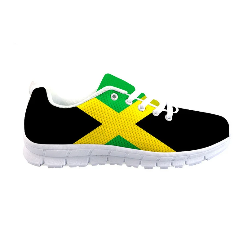 2021New students Sneakers Casual Shoes Jamaican flag 3D Design Students Spring Summer Light Mesh Shoes Breathable Walking shoes