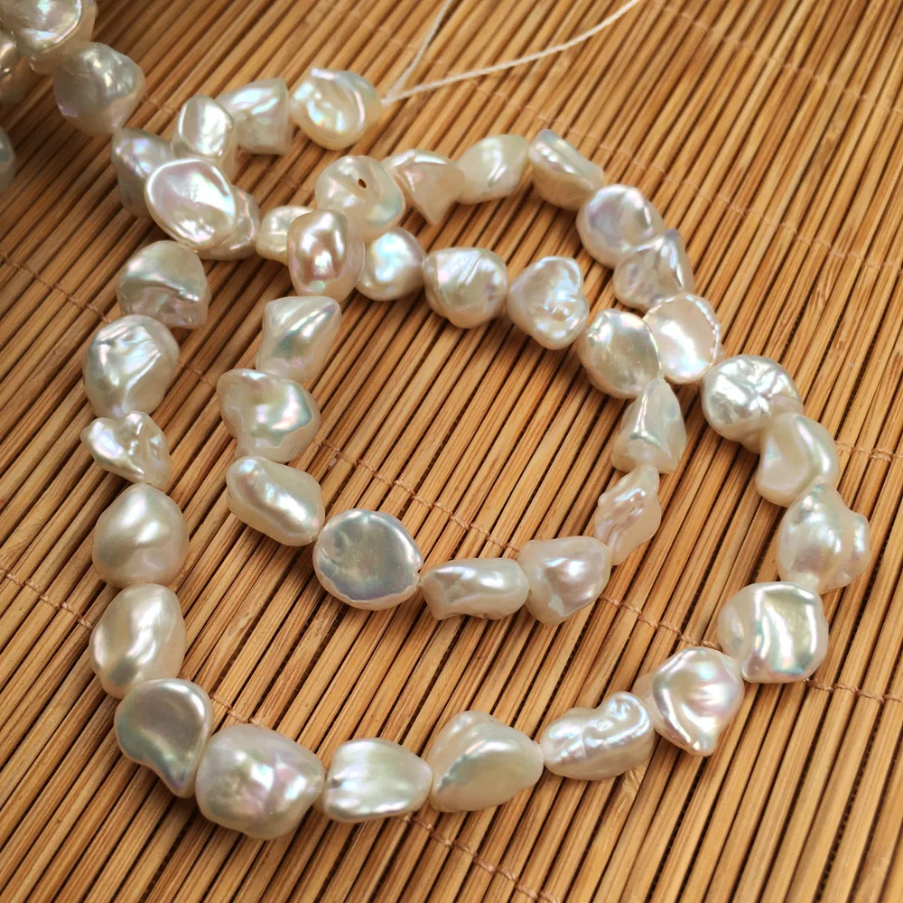 Natural Freshwater Pearl Beading irregular shape Isolation Punch Loose Beads For jewelry making DIY Necklace Bracelet Accessorie