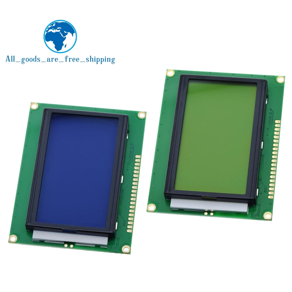 128*64 DOTS LCD module 5V blue screen 12864 LCD with backlight ST7920 Parallel port LCD12864 for arduino