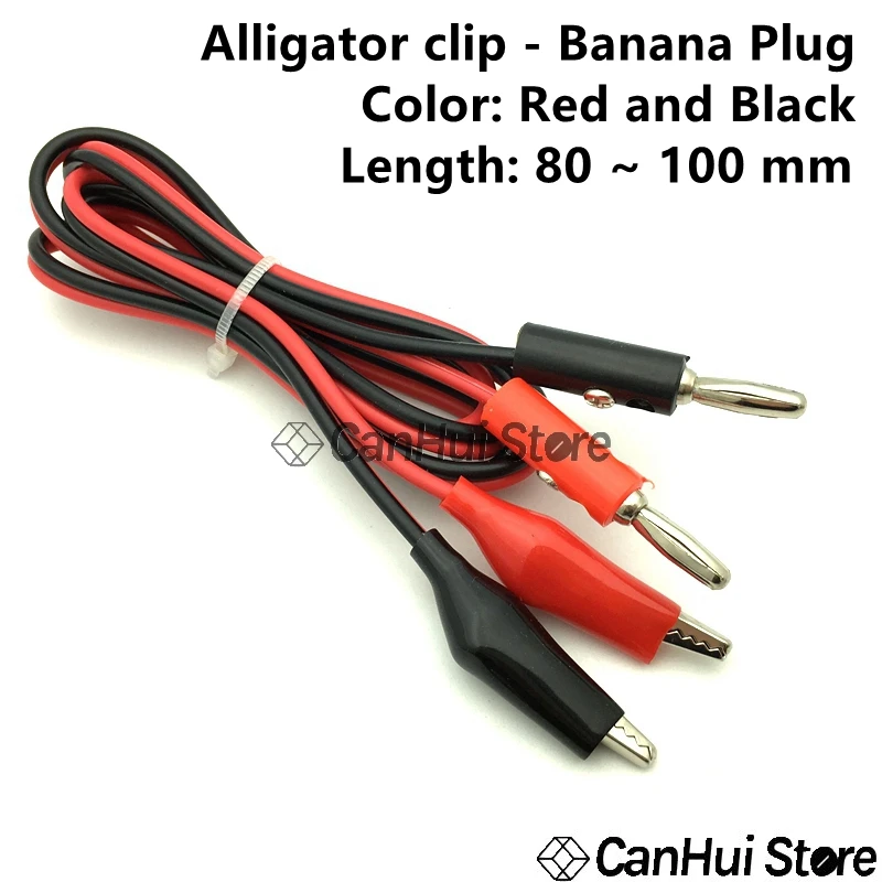 Alligator Clips Electrical DIY Test Lead Crocodile Clips 4MM Banana Plug Test hook Cable Connector Dual Tester Probe Multimeter