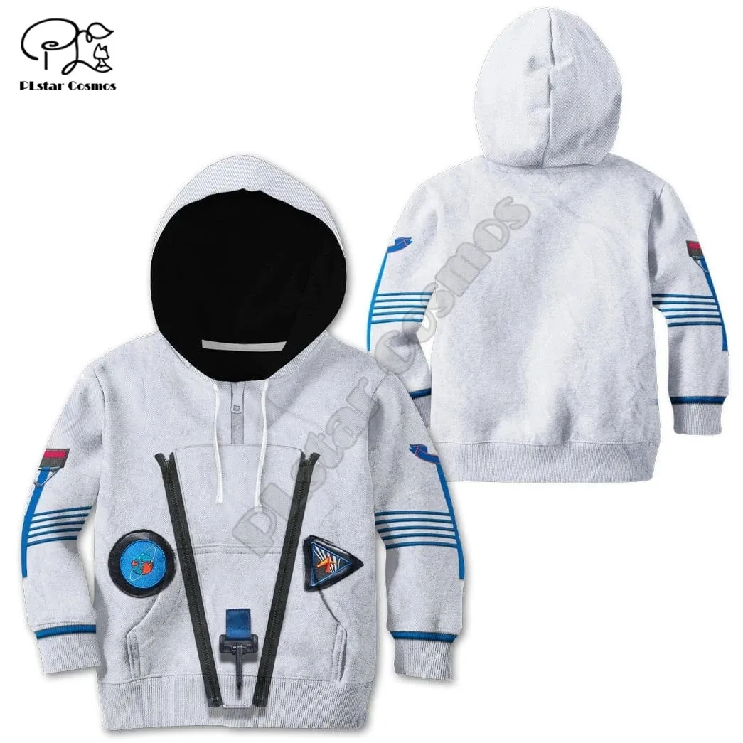 

Astronaut Custom 3d Hoodies Children zipper coat Long Sleeve Pullover Sweatshirt Tracksuit Hooded/pants/family t shirts