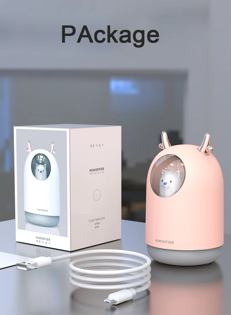 Umidificatore mini usb office desktop home mute camera da letto dormitorio camera degli studenti aria bella donna incinta baby spray regalo di compleanno
