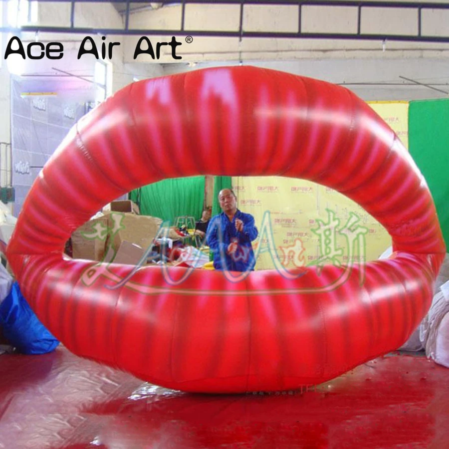 

2022 Sexy Gaint Inflatable Red Lips For Valentine's Day/Advertising/Party Decoration Made By Ace Air Art