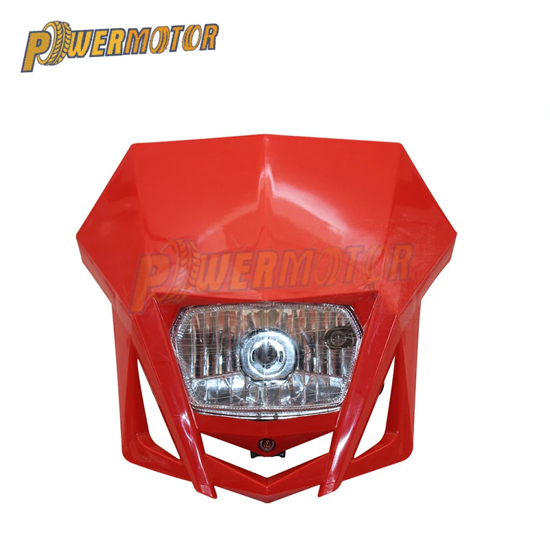 Motorcycle Headlight Fairing Universal Dual Sport Motorcycle Headlight Dirt Bike Head Lamp Motocross For HONDA XR CRF 150 230