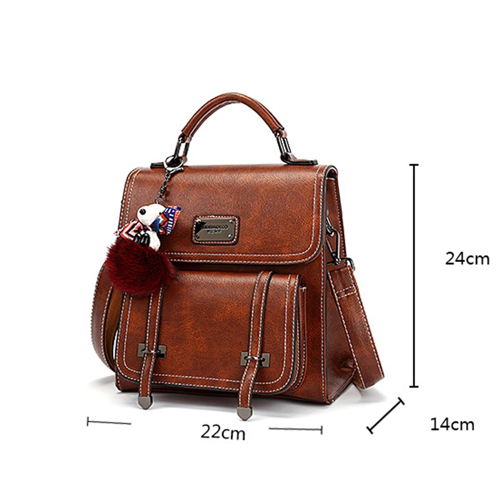 Restoring Ancient Ways Classic Multi-Function Travel Hand Luxury Large Capacity Cowhide  Personality Women's Backpack