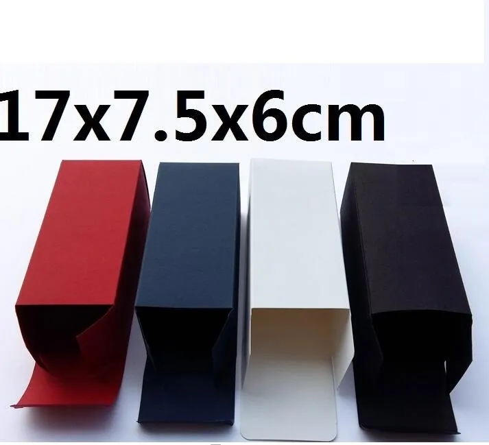 

DHL Size:7.5*6*17cm 300pcs Blank Black Paper Sunglass Packaging Boxes Essential Oil Bottle Boxes Paper Cardboard Boxes