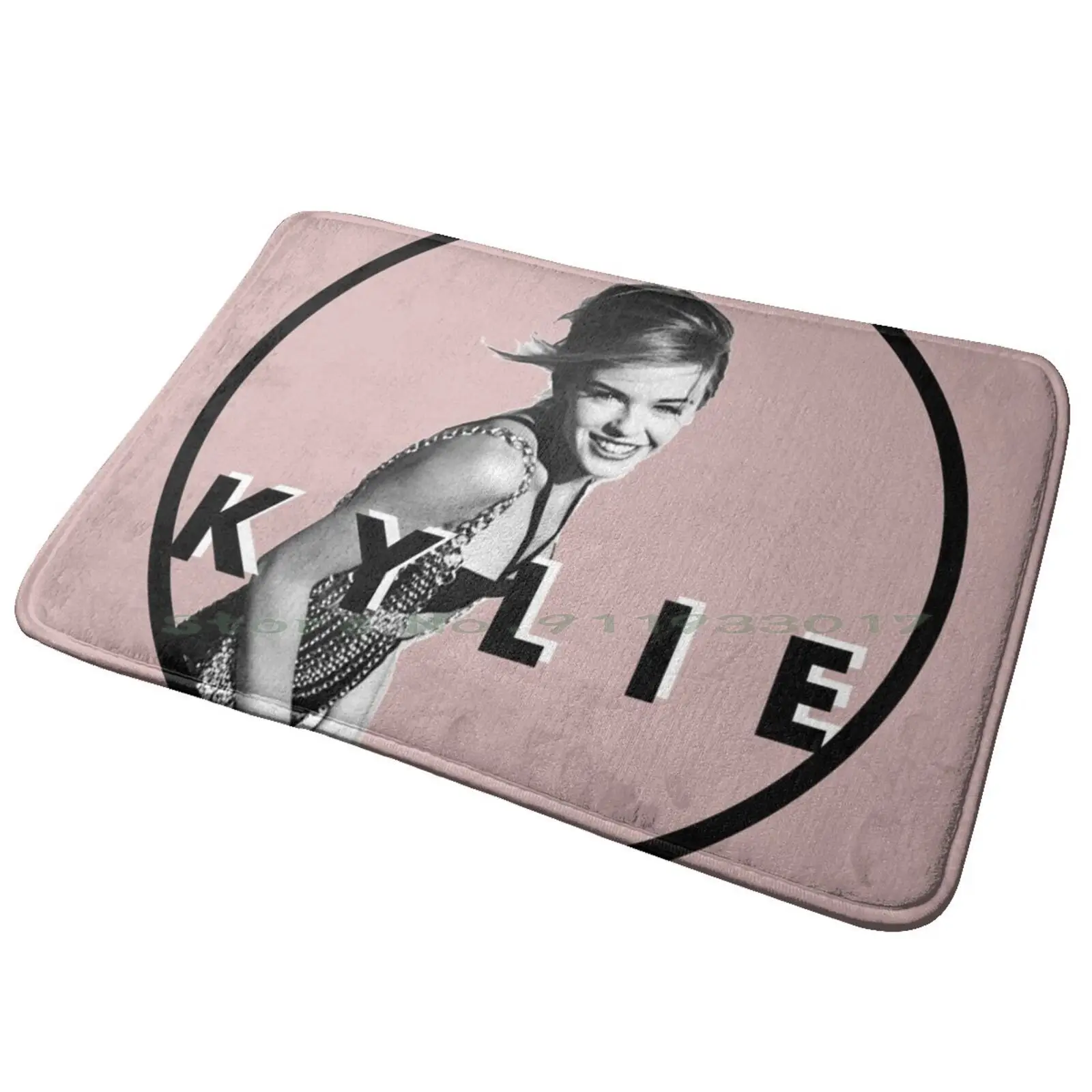 Kylie Minogue-Rhythm Of Love Entrance Door Mat Bath Mat Rug Kylie Disco Say Something Kylie Minogue Collection Lovers Music Pop