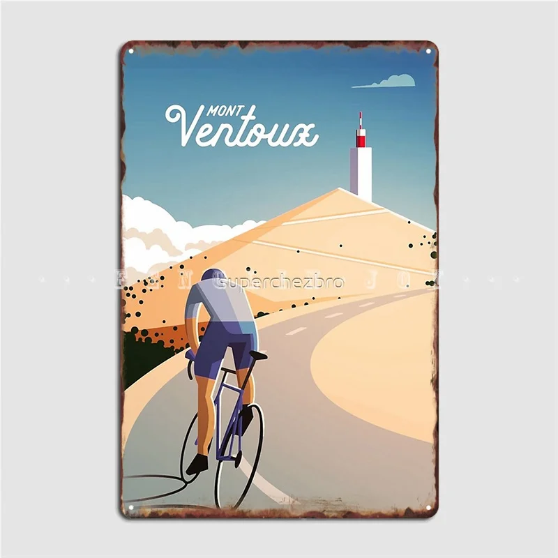 Mont Ventoux Metal Sign Cinema Living Room Home Design Wall Decor Tin Sign Poster