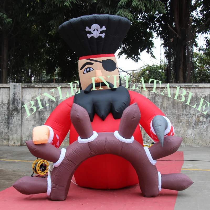 Advertising giant inflatable pirate man cartoon captain replica for ocean event