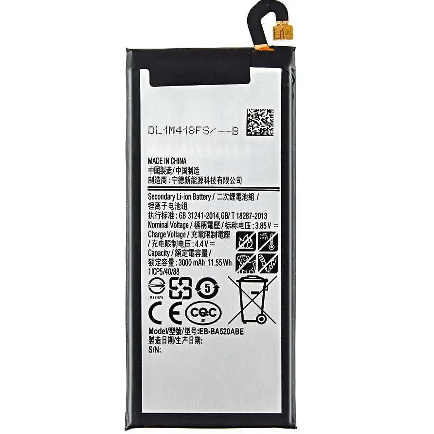 

Replacement Battery For Samsung Galaxy 2017 Edition A5 2017 A520F SM-A520F Battery EB-BA520ABE 3000mAh battery
